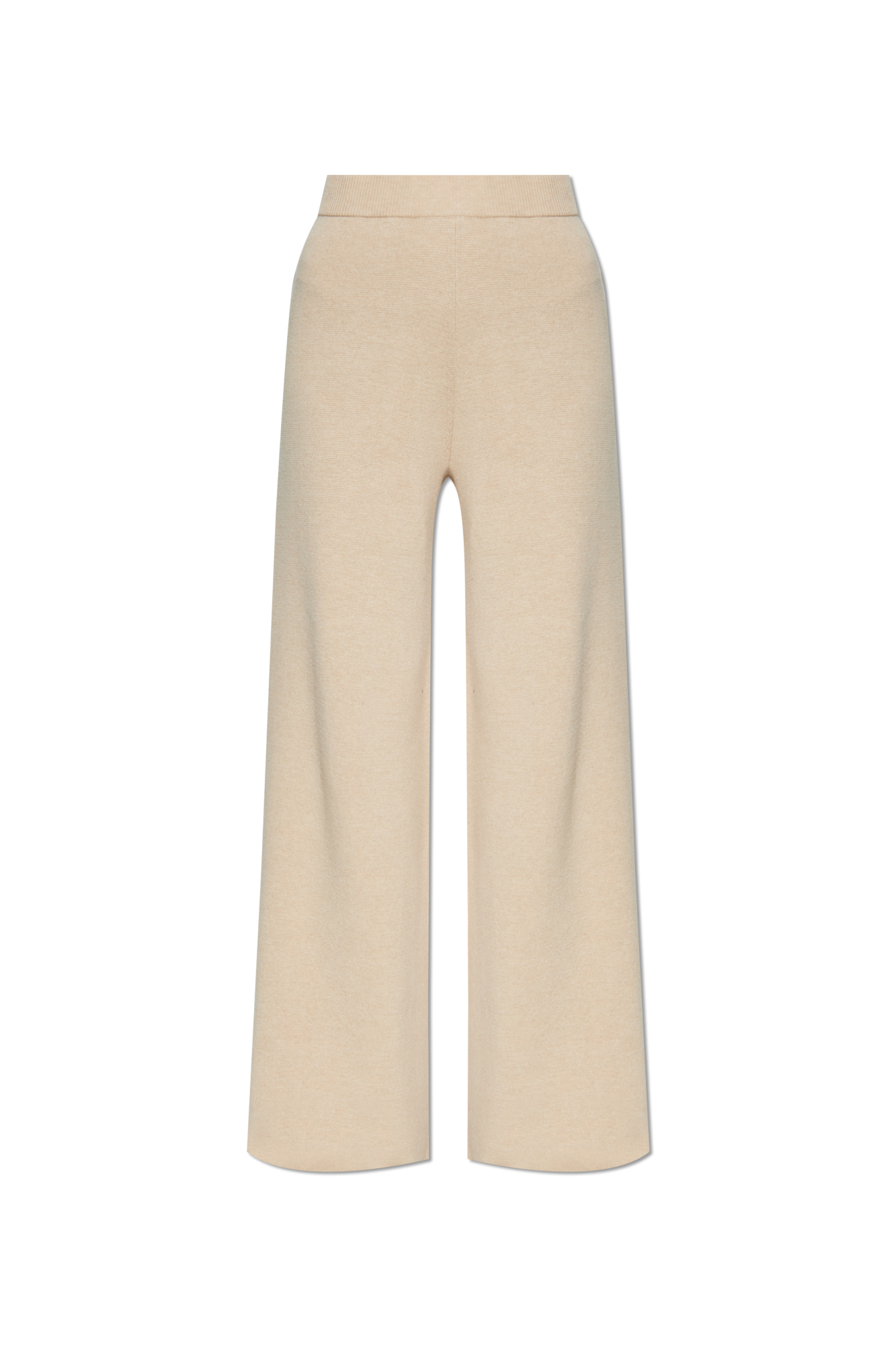 ボトムスその他 Max Mara Studio Hazelnut wool canvas trousers Max Mara Studio Belted Straight Leg Trousers | italist